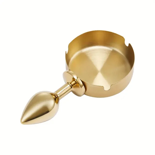 Ashtray Design Metal Butt Plug BDSM Games Flirting Adult Sex Toy