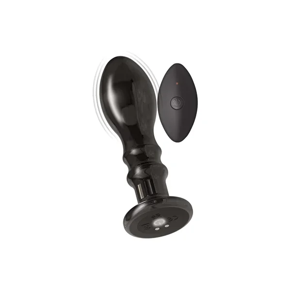 Ass-Sation Remote Vibrating Metal Anal Pleaser-Black