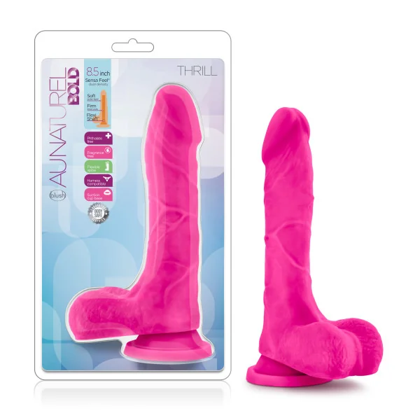 AU NATUREL BOLD THRILL 8.5 IN DILDO PINK