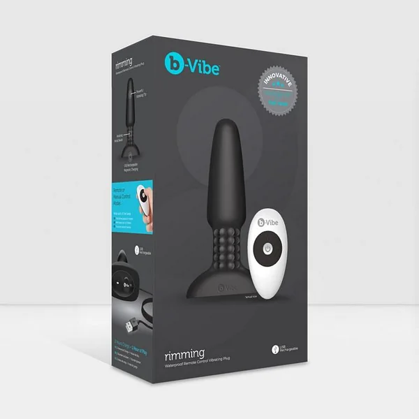 B VIBE RIMMING PLUG 2 BLACK (NET)