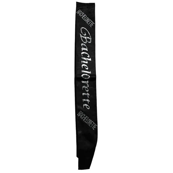 Bachelorette Non Flashing Sash - Black