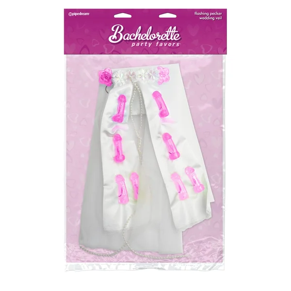 Bachelorette Party Favors Flashing Pecker Wedding Veil