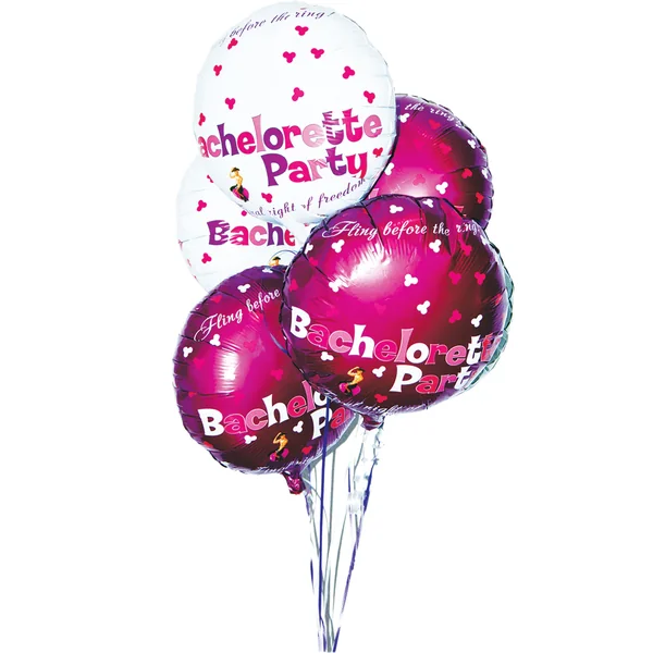 Bachelorette Party Foil Balloons 9 Pack Assorted Colors