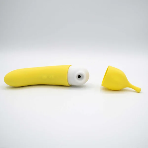 Banana Cream Air Pulse and G-Spot Vibrator - Yellow