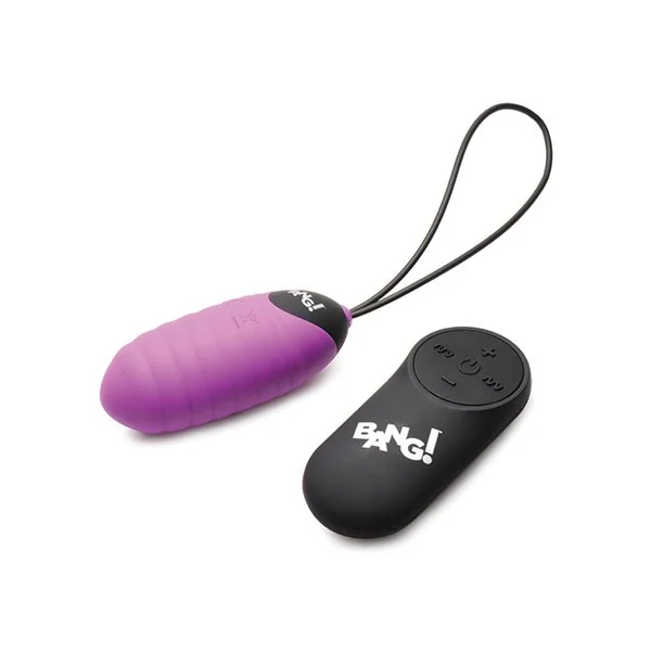 Bang! 28X Ribbed Silicone Egg With Remote Control