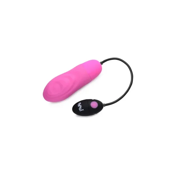 BANG! 7X Pulsing Rechargeable Silicone Bullet, Pink