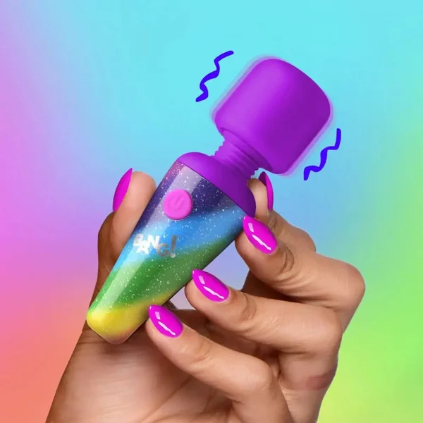 Bang! Rainbow Mini Silicone Wand Vibrator