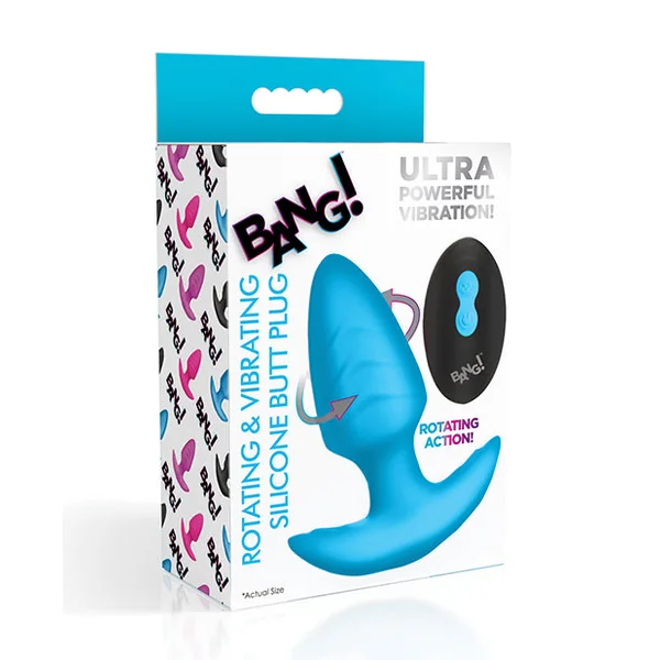 Bang! Rotating & Vibrating Tapered Butt Plug w/Remote