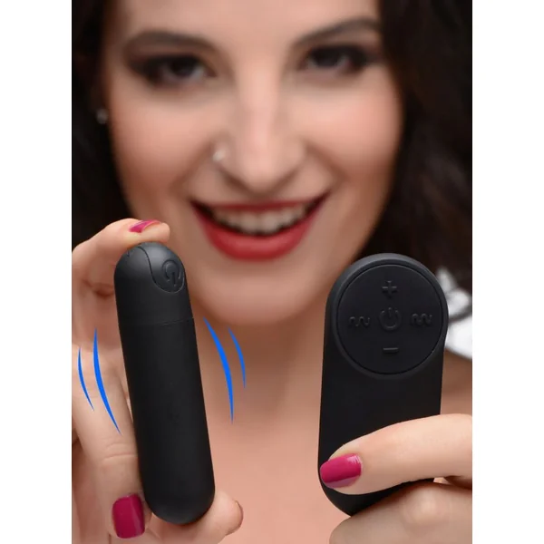 BANG! VIBRATING BULLET W/ REMOTE CONTROL BLACK