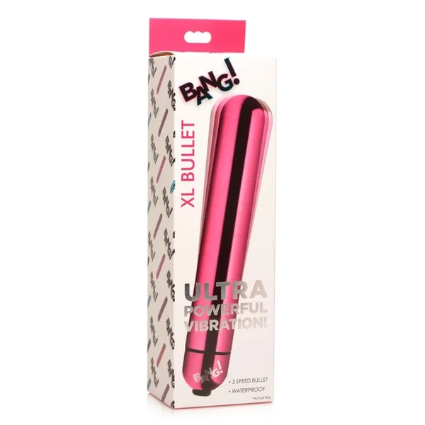 Bang! Vibrating Metallic XL Bullet – Pink