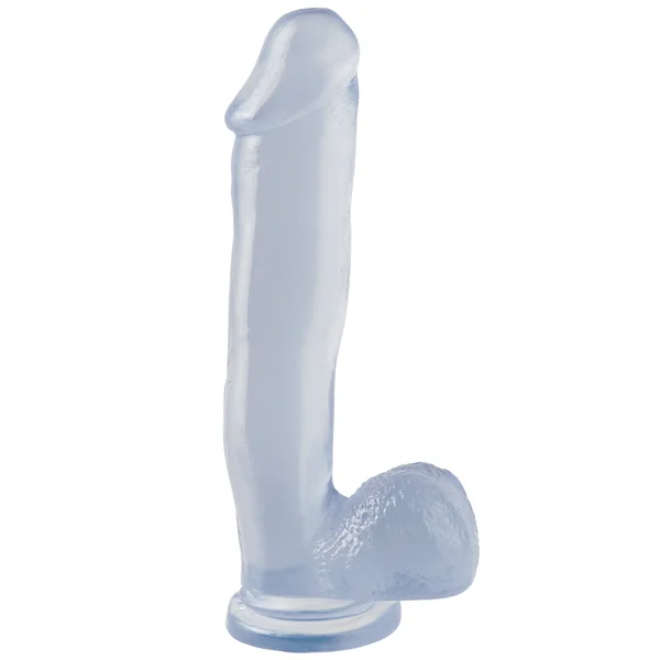Basix Rubber Works 12 Inch Dong With Suction Cup - Clear