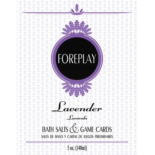 Bath Salts & Game Cards Foreplay - Lavender 5oz