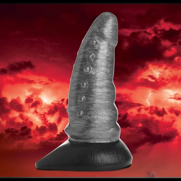 Beastly Tapered Bumpy Silicone Dildo
