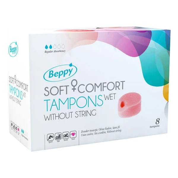 BEPPY - SOFT COMFORT TAMPONS WET 8 UNITS
