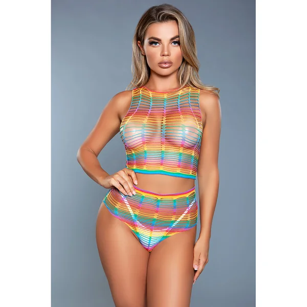 BeWicked – 2pc Set Multiple Cut Outs – Rainbow