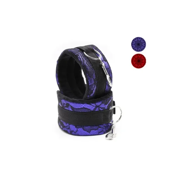 B-Han21 Satin and Lace Wrist Cuffs