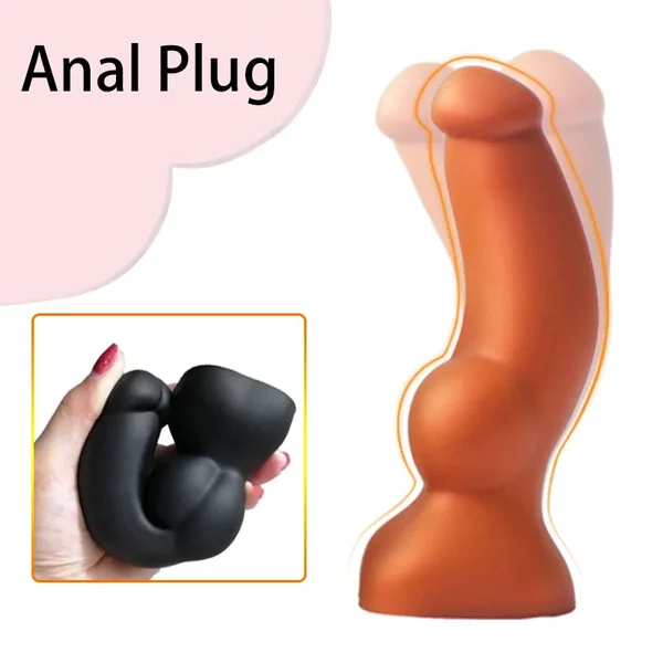 Big Knotted Dildo Large Butt Plug - Fantasy Animaldildo Anal Dilator Suction Cup Sex Toys