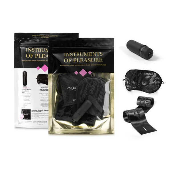Bijoux instruments of pleasure purple level sex toy vibrating bullet eye mask handcuffs