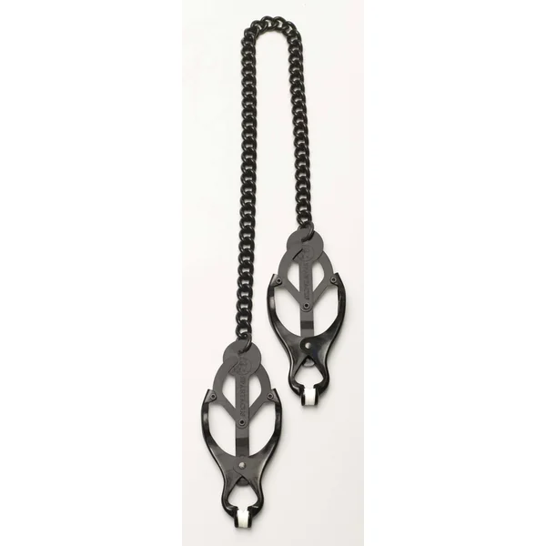 BLACK BUTTERFLY CLAMP W/LINK CHAIN