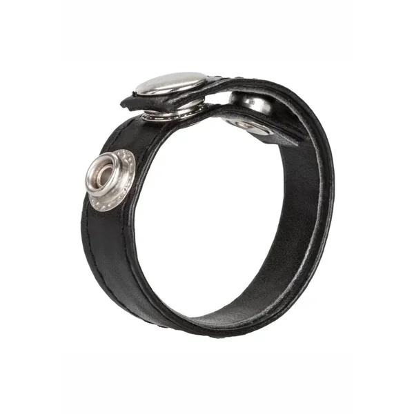 Black Leather Cock Ring