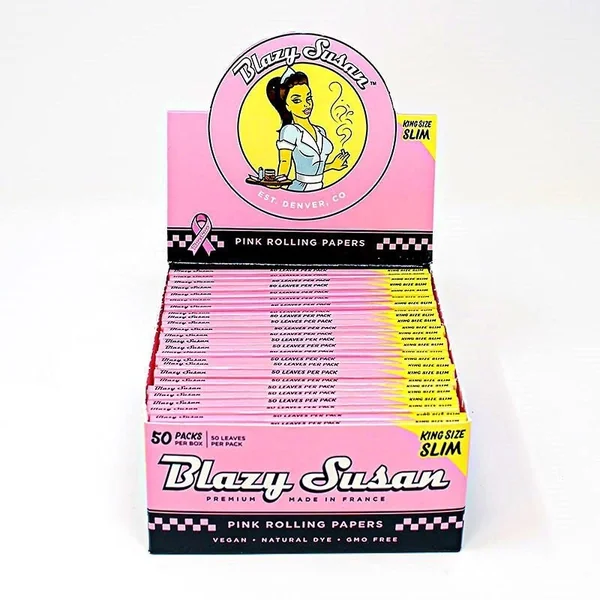 Blazy Susan Kingsize Slim Papers 50 Packs Per Box