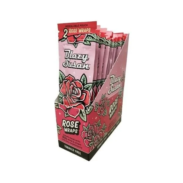 Blazy Susan Rose Wraps 25ct Display