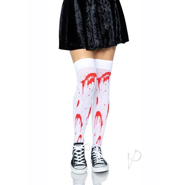 Bloody Zombie Hosiery Thigh High Stocking One size
