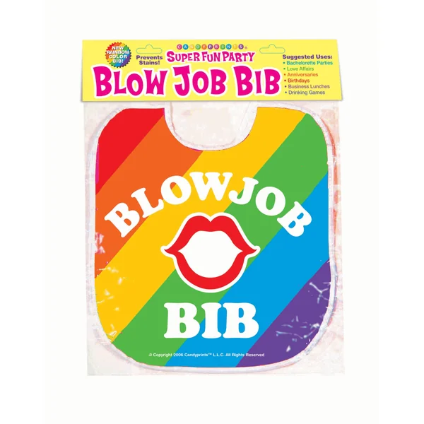 Blow Job Bib - Rainbow