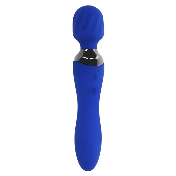 Blue Belle Dual End Vibrating Wand – Blue