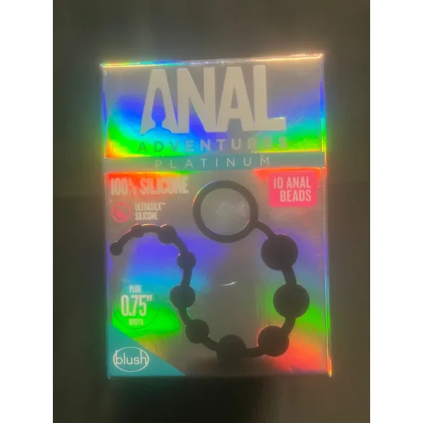 Blush Anal Adventures Platinum Silicone Anal Beads