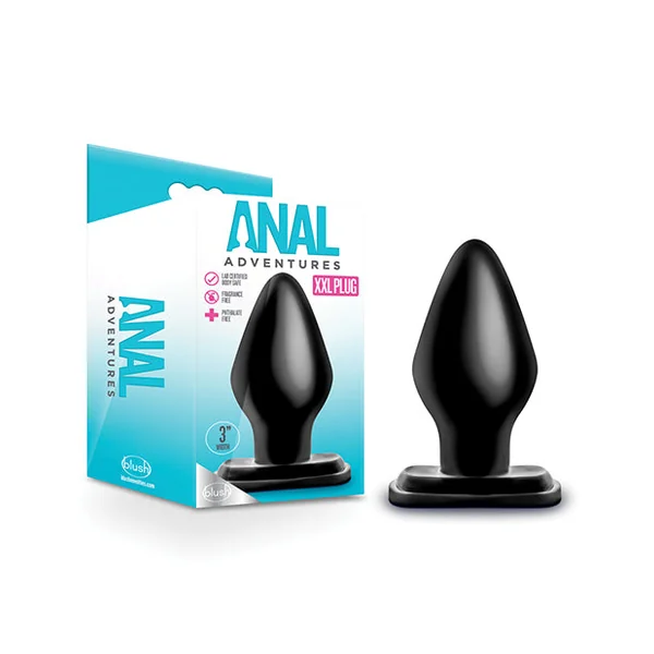 Blush Anal Adventures Xxl Plug - Black