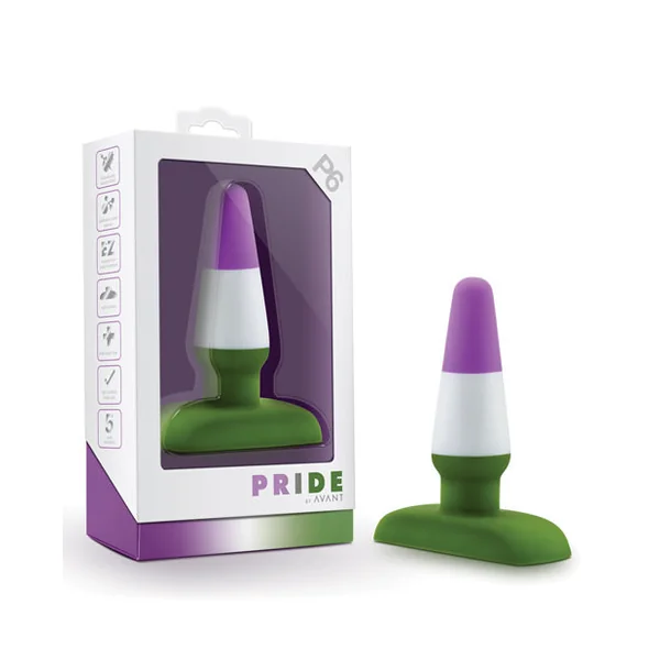 Blush Avant 4 Inch Pride 6 Silicone Plug - Beyond