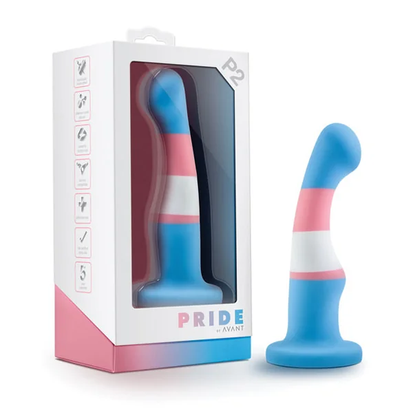 Blush Avant P2 Transgender Pride Silicone Dong - True Blue