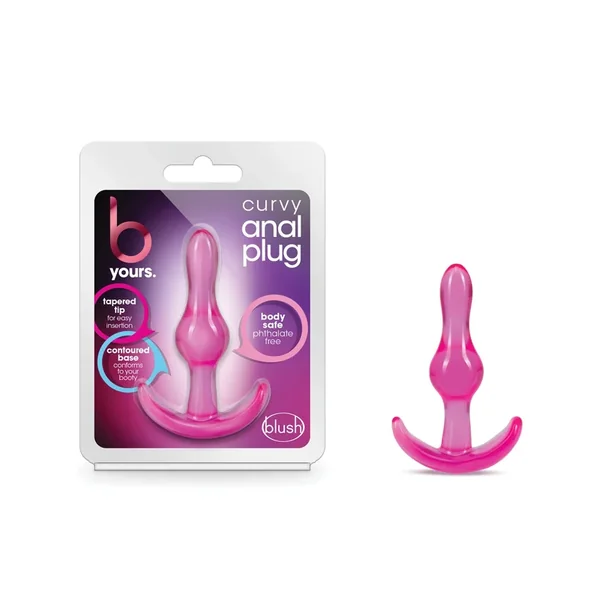 Blush B Yours Curvy Anal Plug – Pink
