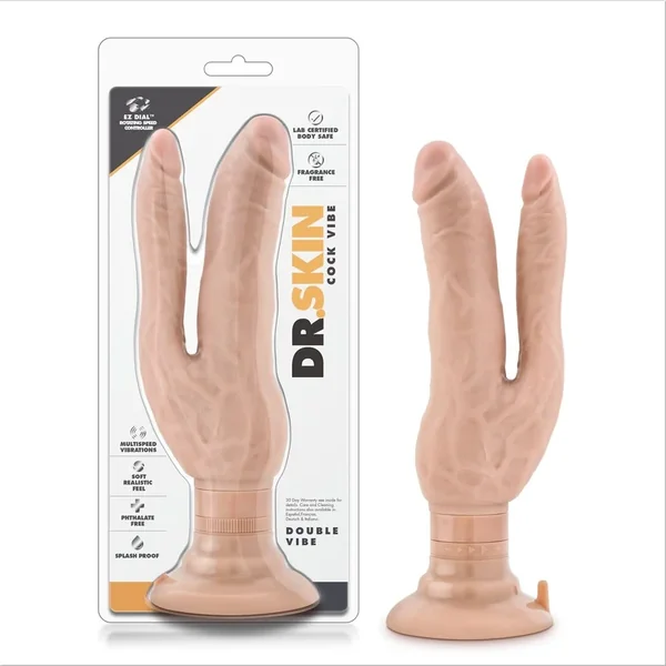 Blush Dr. Skin Cock Double Vibe