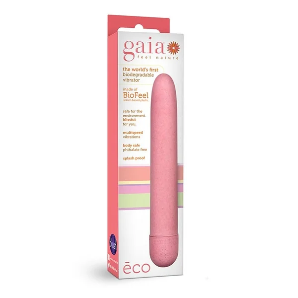 Blush Gaia Eco Plant Based 7" Slim Multispeed Vibrator