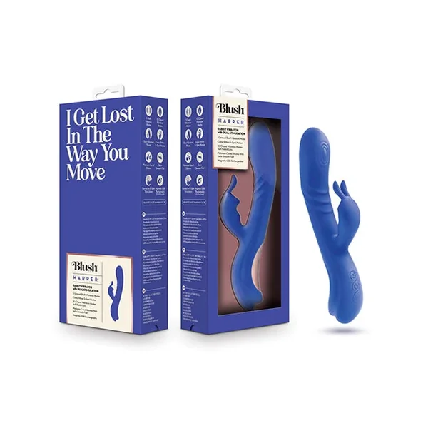 Blush Harper Rabbit Vibrator – Midnight