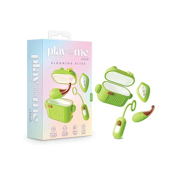 Blush Play with Me Blooming Bliss Remote Controlled Vibrating Kit – Green