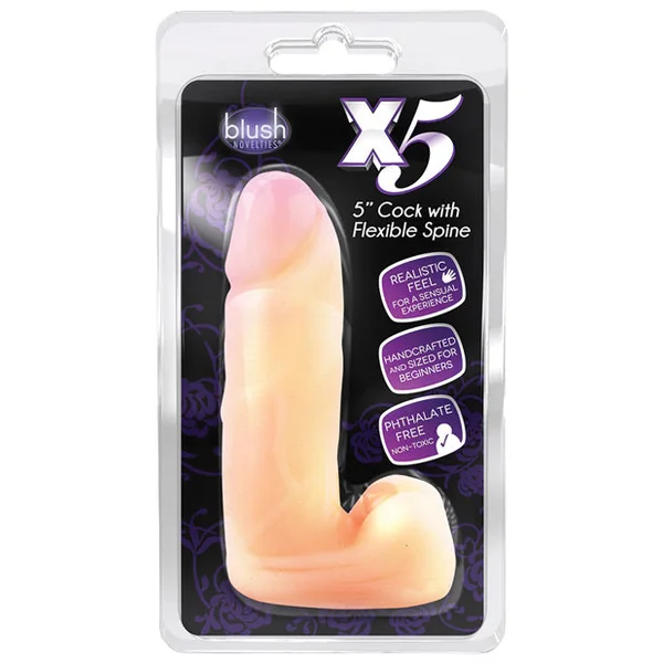 Blush X5 Plus 5" Cock W-flexible Spine