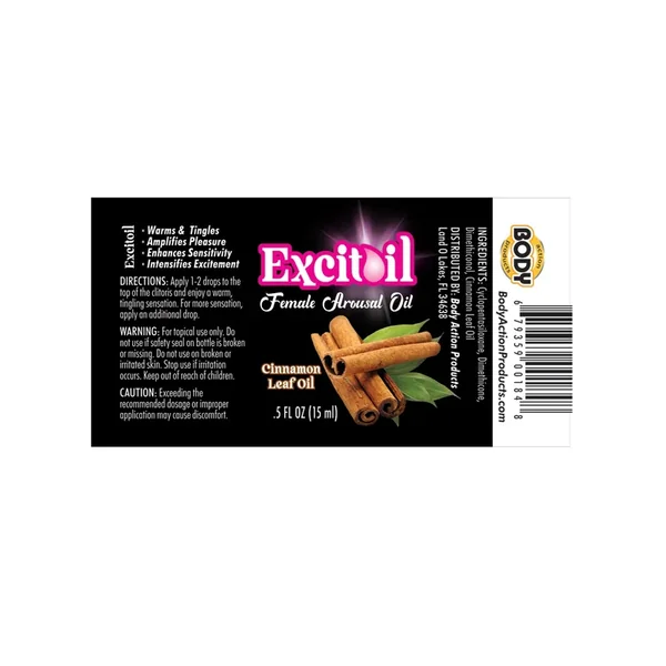 Body Action Excitoil Cinnamon Arousal Oil – .5 oz