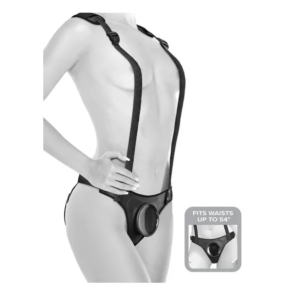 Body Dock Strap-On Suspenders – Black