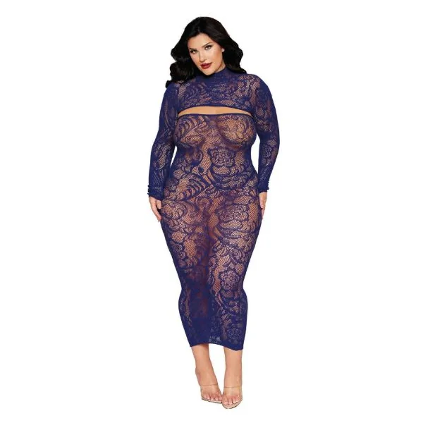 BODYSTOCKING GOWN & SHRUG ECLIPSE Q/S