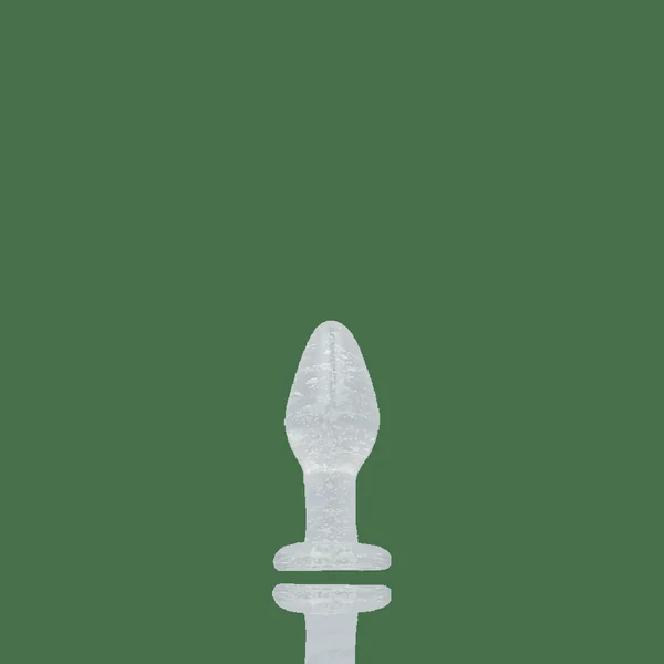 Booty Sparks Glow In The Dark Glass Plug - Small