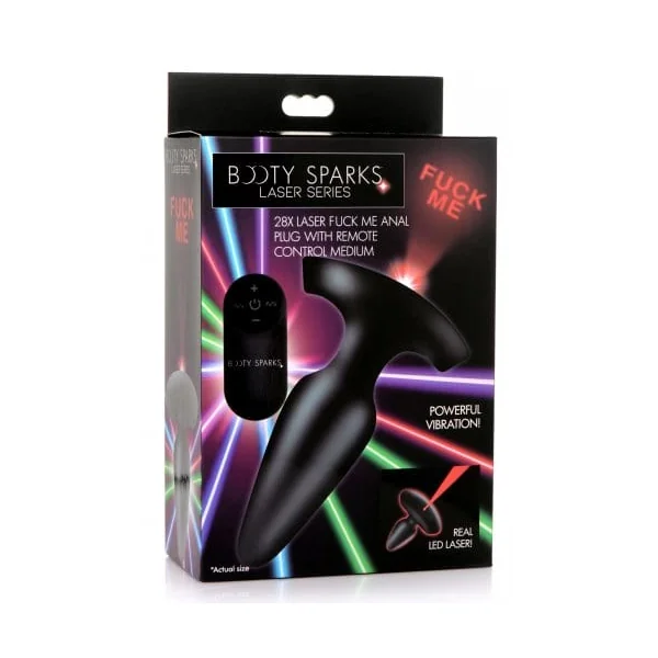 Booty Sparks Laser Fuck Me Anal Plug W/ Rc - Medium