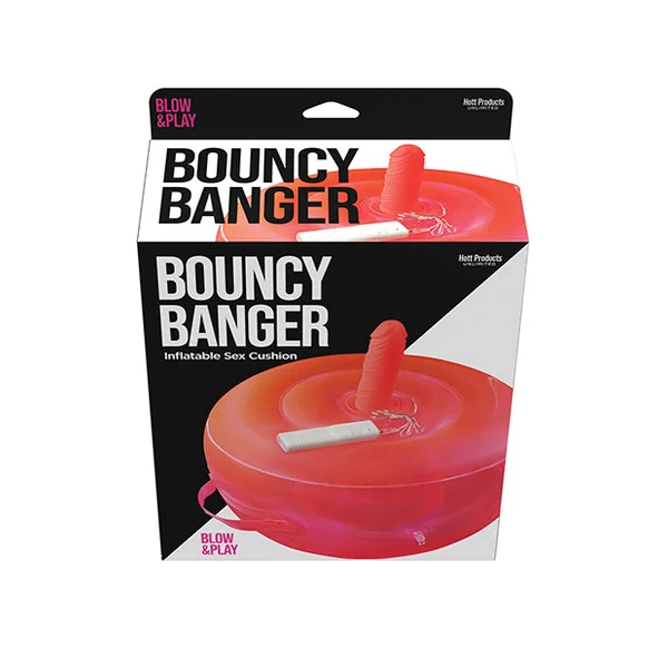 Bouncy Banger Inflatable Cushion w/Vibrating Dildo