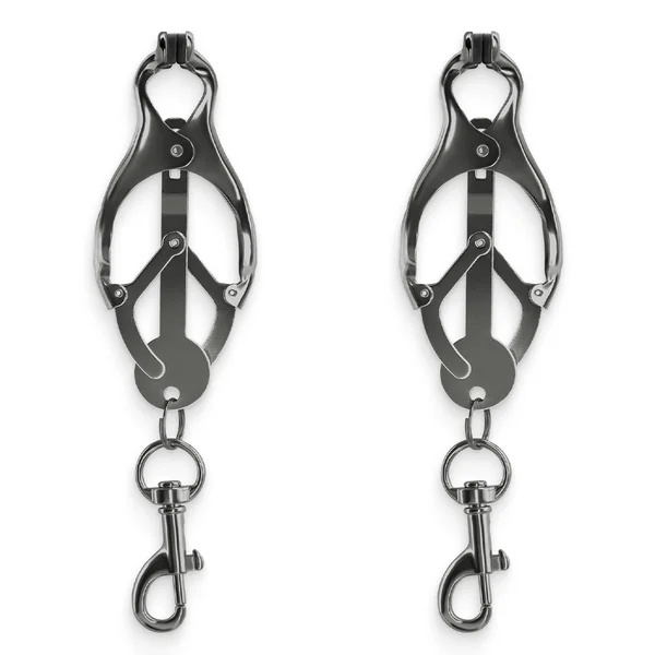 Bound Clover Nipple Clamps With Snap Hook Holders