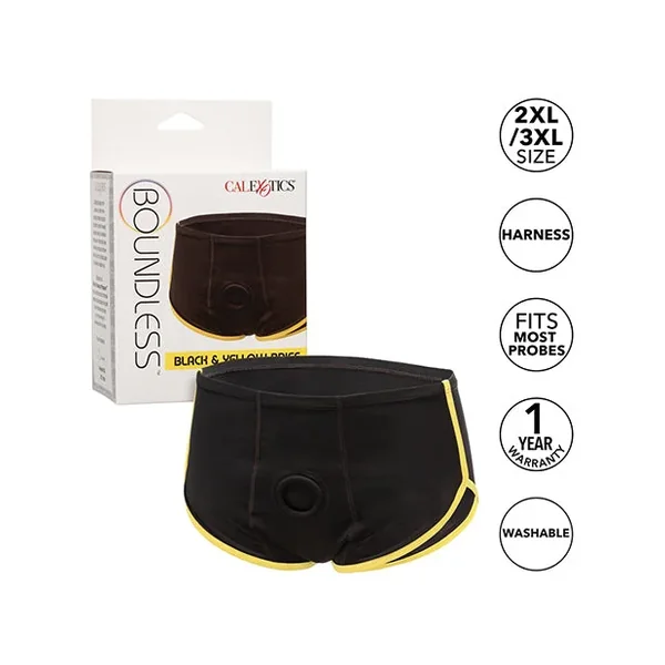 Boundless Boxer Brief – Black/Yellow 2XL/3XL