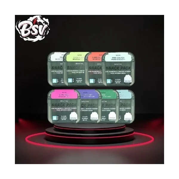 Boutiq Snack Pack Live Diamonds THCA PreRolls 5ct RS11