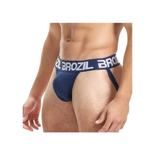 Brozil Ultra Bulge Enhancing Jockstrap – Small/Medium – Navy Blue