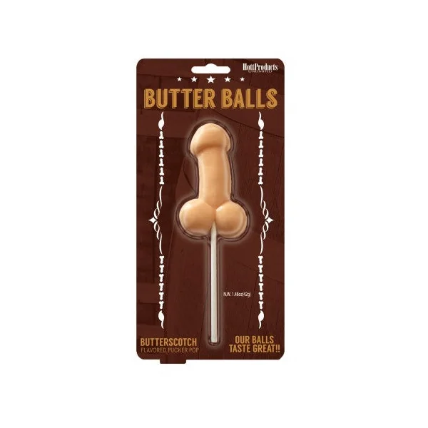 Butter Balls Pecker Butterscotch Sucker by Hott Products